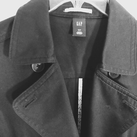 Vintage GAP Ladies Black Jacket with Trimmings - Picture 3 of 8